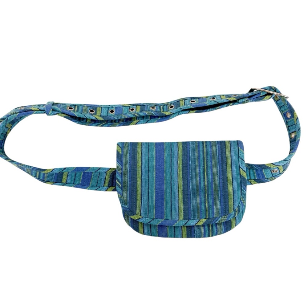Quilted Koala Belt Bag Happy Blue Stripes - Picture 2 of 7
